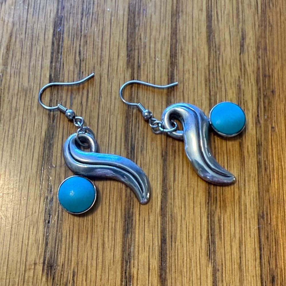 Sterling Silver and Turquoise Earrings